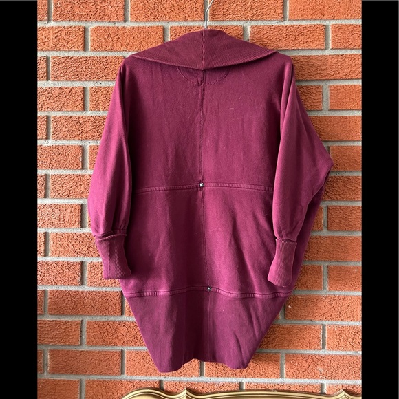 Wilfred Aritzia Diderot Cardigan Maroon M - Picture 3 of 4